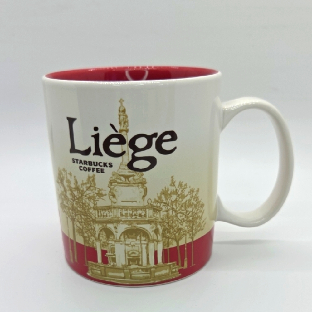 Starbucks Liège Mug - Red, White, and Gold 2016